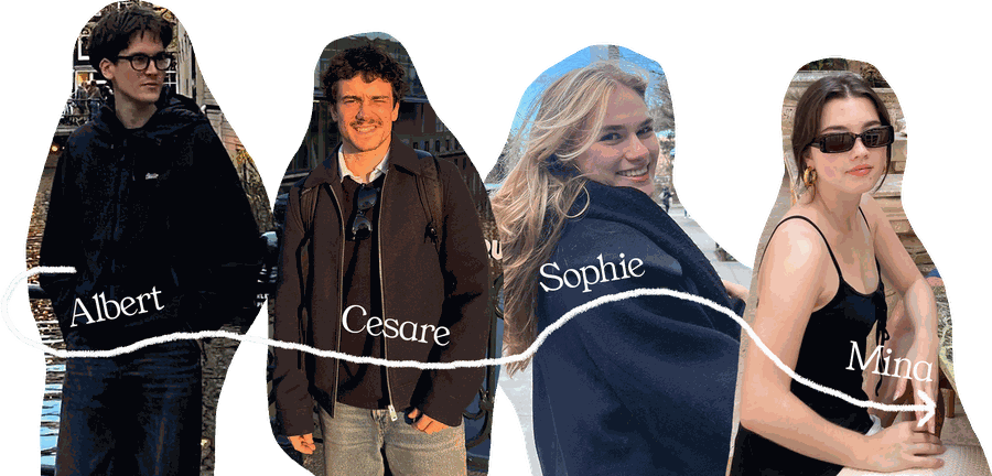 The StillTabs team: Albert, Cesare, Sophie and Mina